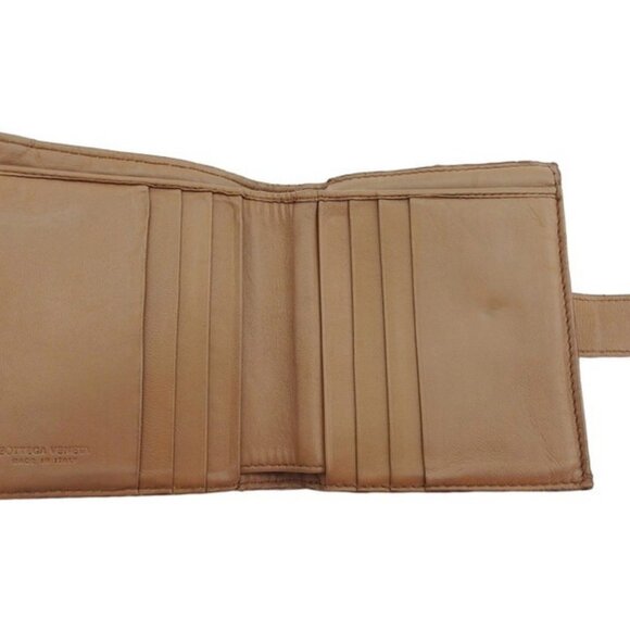 BOTTEGA VENETA Bifold Wallet Intrecciato Leather Authentic Used - Picture 6 of 9